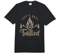 Camping Marshmallow Let`s get Toasted Comfort Colors Adult Heavyweight T-Shirt