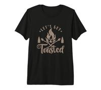Camping Marshmallow Let`s get Toasted Premium T-Shirt