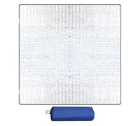 Camping Mat, 195x180cm Waterproof Aluminum Foil Foam Pad, Double-Sided Aluminum Sleeping Mat, Portable Folding Insulating Foil Blanket, Camping Accessories for Hiking Backpacking