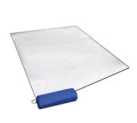 Camping Mat 200 x 200cm Sleeping Foam Mat Camping Aluminium Mat Floor Pad Insulating Thermal Waterproof Mat Foldable Double-Sided Tent Aluminum Foil Pad for Outdoor Camping Hiking Travel Picnic