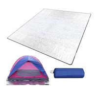 Camping Mat 200x200cm Aluminium Foil Camping Mat, Ground Mat Camping Aluminum Sleeping Foam Mat, Foam Sleeping Mat, Foldable Double-Sided Tent Mat for Outdoor Camping Hiking Picnic