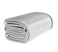 Camping Mat Aluminium, 7mm Aluminum Foil Camping Mat EPE Double-sided Moistureproof Insulating Foldable Multisize(1m x 2m)