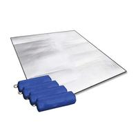 Camping Mat Aluminium, Camping Mat Aluminum Foil Foam Insulating Blanket Lightweight Foldable Silver(180cmx200cm)