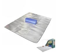 Camping Mat Aluminium, Double-Sided Aluminum Foil Camping Mat, 9mm Thick, 0.9-3x2m, Insulating(1.8 x 2m)