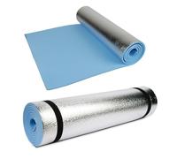 Camping Mat - Rolling Mat For Camping & Travelling, Outdoor & Indoor Activities, EVA Camping, Yoga/Exercise Pad, Sleeping Mattress, Thermal Insulated, Aluminium Foil (180cm x 50cm - Blue Insulated)