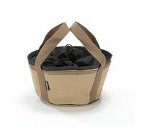 camping moon CAMPINGMOON Canvas Dutch Oven Bag for 8-inch Dutch Oven w/o Feet Extra Thick Round Cooking System Storage Bag Stock Pot Case DO-27-BK