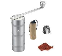CAMPING MOON Manual Coffee Grinder, Stainless Steel Medium - Adjustable Coarseness, Compact & Portable, 25-27g Capacity, Ideal for Camping, Brewing Coffee