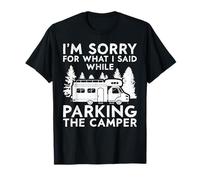 Camping Motorhome Campervan Retro Vintage Parking The Camper T-Shirt