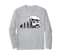 Camping Motorhome Evolution Camper Woman in Motorhome Long Sleeve T-Shirt