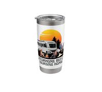 Camping Motorhome Sunset Nursing Home RV Camping Fun Stainless Steel Insulated Tumbler
