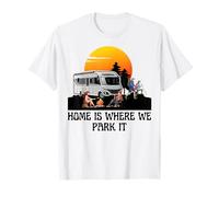 Camping Motorhome Sunset Where we Park it RV Camping Fun T-Shirt