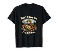 Camping Mountain Badge Dont Follow Me Im Lost Too T-Shirt