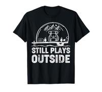 Camping & Mountain Hiking Still Plays Outside Outdoor Hiker T-Shirt