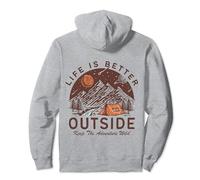 Camping,Mountain Life Is Better Outside,Keep The Adventure Pullover Hoodie