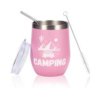 Camping Mug - Cup Cups 350 ml for Camping Equipment Gifts, Mug Metal 350 ml Personalised Printed Mug for Outdoor Camping