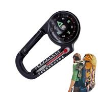 | Camping Navigation Tool - Clip on Hiking, Compact Survival Direction Keyring | Compass a for Lightweight Outdoors
