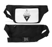Camping Near A Graveyard of Dinosaurs Unisex Waist Bag Black