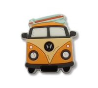 Camping - Orange Camper Hippy Love Bus Happy - Charms For Crocs/Shoes - RETRO