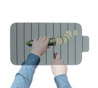 Camping Platter Cutter, Soft Base for Cutting | Portable Non-Slip Cutting Board for Meat and Camping Kitchen