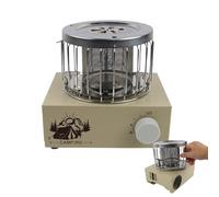 Camping - Portable Propane Stove, Single Burner Heating With Adjustable Flame Control | Compact Outdoor Heater With Safety Design For You