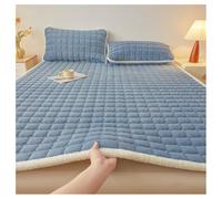 Camping Portable Velvet Plush Sleeping Mat Soft Fluffy Fuzzy Washable Machine Pad Mattress for Dorm Room Bed blue 120 * 200cm