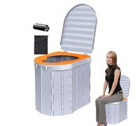 Camping Pot Adults,Foldable Camp Toilet - Outdoor Compost Toilet With Lid,Car Toilet Think Toilet Seat, Outdoor Bathroom Accessories Car, Boat, Tent