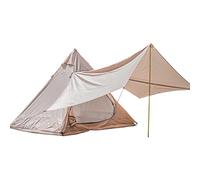 Camping Pyramid Tipi Tent Adult Indian Teepee Tent for 2 Person Lightweight Waterproof Double Layers Family Tent - Easy Set Up
