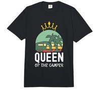 Camping Queen of The Camper Mom Camper Queen Happy Camper Comfort Colors Adult Heavyweight T-Shirt