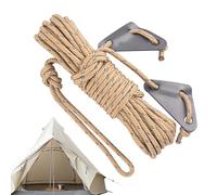 Camping Rope, 10 Metres Outdoor Reinforcement Rope with Aluminium Tensioner, Waterproof Rope, Camping Accessories for Outdoors, Garden, Climbing, Drying Clothes