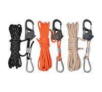 Camping Rope - Tent Guide Rope Windproof Nylon Cord Wind Ropes Hiking Protection Backpacking Climbing Kayak Tarp Grow Light Awning Adventure Picnic Garden Backyard Outdoor