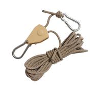 Camping Rope with Tie Down Strap - Wind Adjustment Cord for Tents and Tarps | Ratchet and Rolled Hppley Systems for Tearing, A Perfect Camping Gear For Prot