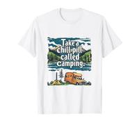 Camping RV Motorhome Take a Chill Pill Outdoor Adventure T-Shirt