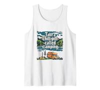 Camping RV Motorhome Take a Chill Pill Outdoor Adventure Tank Top
