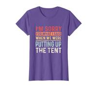 Camping RVing Putting up the tent sleeping bag Funny T-Shirt