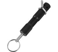 Camping Safe Trip Alarm with Pull Ring Tripwire Mechanism Black Alloy | Wilderness Exploration and Outdoor Camping, Prompt Alert Device, Stylish Black Finish, Versatile Essential Tool