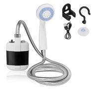 Camping Shower, 2025 Upgrade Electric Portable Camping Shower, 4000mAh Rechargeable Power Camp Outdoor Shower Spray Camping Gadgets For Dog Shower Hiking, Beach Travel Pets Outdoors (1)