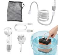 Camping Shower - 3 Spray Mode Handheld Pump, Rechargeable Waterproof Washer with Sturdy Suction Mount, Portable High Pressure System, Ideal for Indoor Outdoor Hiking Travel Tent