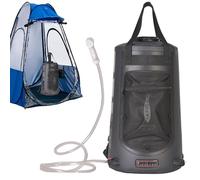Camping Shower Bag - Solar Heated Water Bottle 20L Capacity, Folding Outdoor Shower with Net Storage and Carry Strap | Compact Camp Shower for Beach Trips, Avvent
