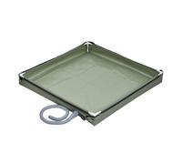 Camping Shower Base - 31.5x31.5x3.9 inch Folding Shower Basin with Drainage Hole for Camping Bathing, Temporary Waterproof Floor, Portable Tray for Outdoor Tent