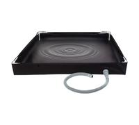 Camping Shower Base | Foldable Portable Shower Floor For RV | Camp Bathing Basin For Traveling Hiking Tent Climbing Indoor Backpacking Bathroom Beach Road Trip Awning Outside