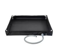 Camping Shower Pan - Oxford Cloth 80X80X10Cm 750G | Folding Portable Bath Base Floor Drainage Tray | Outdoor Tent Rv Hiking Awning Washing Basin Travel Indoor Home