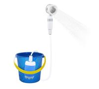Camping Shower Pump 2 Spray Modes Waterproof Long Life | Rechargeable Travel Shower 5000mAh Bathroom Pets Camping Outdoor Indoor Camper Hiking
