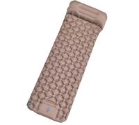 Camping Sleeping Pad, Ultralight Inflatable Camping Mat,Durable Compact Waterproof Camping Air Mattress,with Pillow Built-in Foot Pump Portable,Co(Size:190*60*5cm/74.8*23.6*1.97in,Color:Desert Yellow)