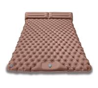 Camping Sleeping Pad, Ultralight Inflatable Camping Mat,Durable Compact Waterproof Camping Air Mattress,with Pillow Built-in Foot Pump Portable,C(Size:190*120*5cm/74.8*47.2*1.97in,Color:Desert Yellow)
