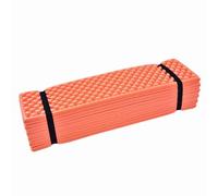 Camping Sleeping Pad Waterproof Foam Mat, Folding Orange Mattress for Outdoor Use - Comfort Egg Cell Design, Portable Yoga and Beach Sleeping Pad (Orange)