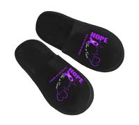 Camping Slippers Hope For A Chiari Malformation Awareness Slipper Anti-Slip Sole House Shoes Soft Indoor Slipper For Winter Travel Women & Men M