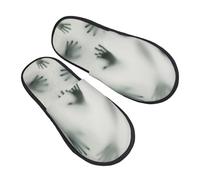 Camping Slippers Horror Hands Arms Pattern Fluffy Indoor Slipper Non Slip Sleepers Women & Men Fuzzy Slippers For Winter Casual M