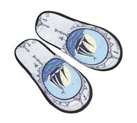 Camping Slippers Not All Who Wander Are Lost2 Anti-Slip Sole House Shoes Portable Sleepers Winter Indoor Slipper For Casual Travel L