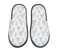 Camping Slippers Playful Bear Pals Non Slip Slipper Portable House Shoes Winter Fuzzy Slippers For Women & Men Casual L