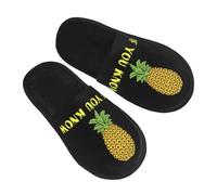 Camping Slippers Upside Do-Wn Pineapple Funny Swinger Breathable Slipper Lightweight Anti-Slide Slipper For Ladies Men Room L